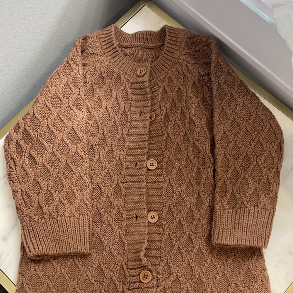 Baby knitted Jumpsuit with beanie